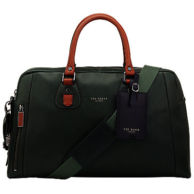 Ted Baker Mazebag Leather Bowler Bag, Green